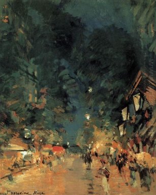Mooie Straat \'S Nachts 1909