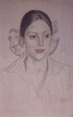 Portrait Of A N Kuznetsova 1919