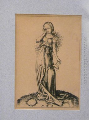 Gravura em cobre de uma Foolish Virgin
