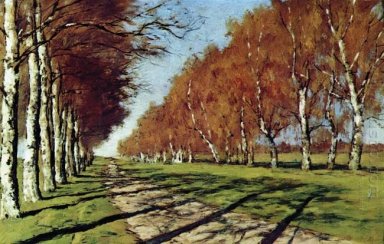 Большая дорога в солнечный осенний день 1897