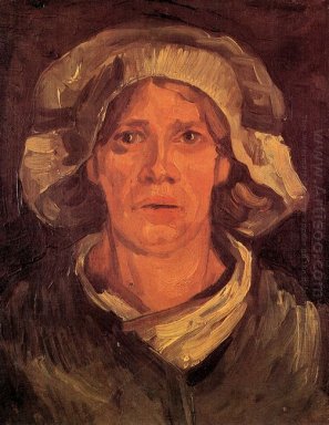 Head Of A Peasant Woman With White Cap 1885 6