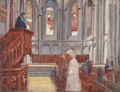 A oração na Catedral de St Pierre Genebra 1882