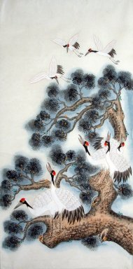 Crane - Peinture chinoise