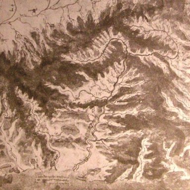 Menggambar Topografi Of A River Valley
