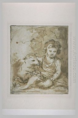 San Giovanni Battista con un agnello 1670