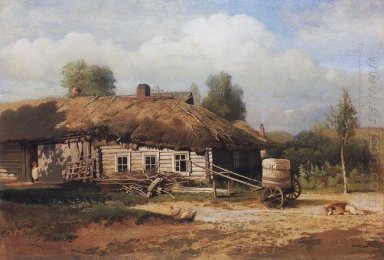 landskap med hut 1866