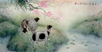 Sheep - Pittura cinese