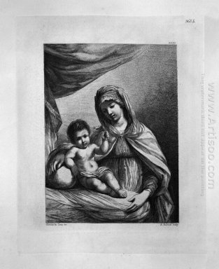Jungfru med Saints Peter och Paul By Guercino