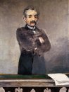 porträtt av Clemenceau på tribunen 1880