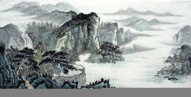 Bergen en water - Chinees schilderij