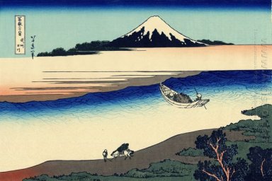 Rio de Tama na província de Musashi