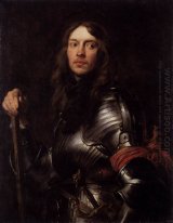 portrait d'un homme en armure avec une écharpe rouge 1627