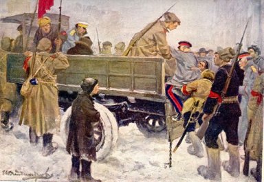 Arresting Generals during the Revolution in February 1917