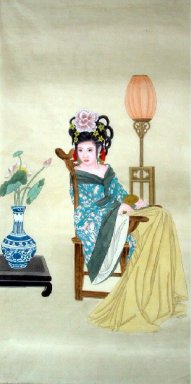 Прекрасная Дама-китайской живописи