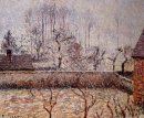 paysage givre et brouillard Eragny 1892