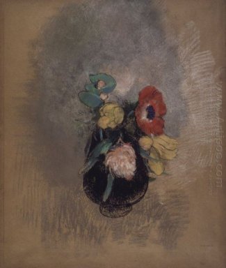 Anemonen und Tulpen