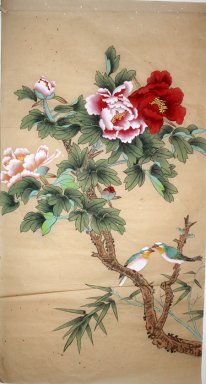 Birds & Flowers - Pittura cinese