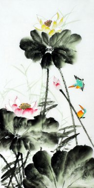 Pintura chinesa Lotus-