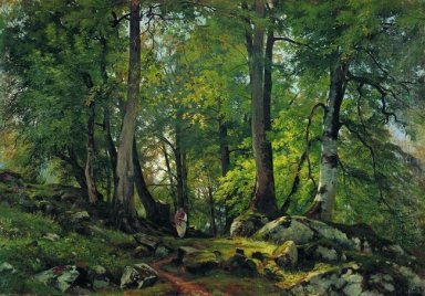 Буковый лес в Швейцарии 1863 1