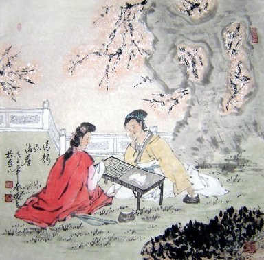 Belle Dame - Peinture chinoise