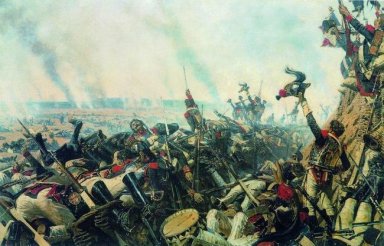 Het einde van Borodino Battle 1900