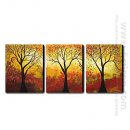 Tangan-Dicat Oil Painting Landscape Landscape - Set 3