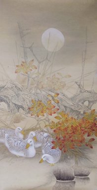 Утка - китайской живописи