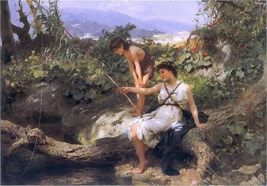 Fishing. A Scene from the Roman Life
