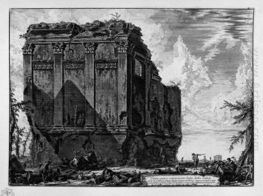 Vista do Templo de Hércules no Cidade de Cora