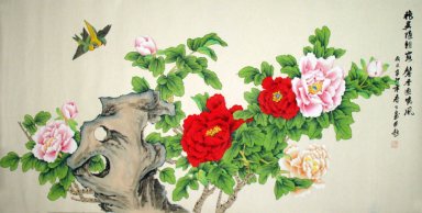 Pion-Brighte - kinesisk målning