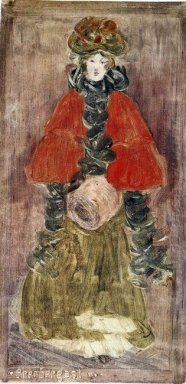 Lady With Red Cap Et Muff