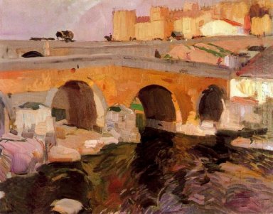El viejo puente de Ávila 1910
