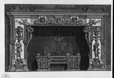 Fireplace In The Frieze Three Masks A Rich Interior Wing