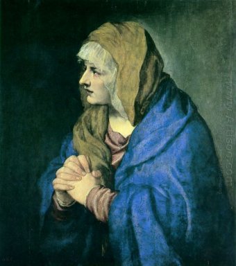 Mater Dolorosa (met borst samengevoegd handen) 1550