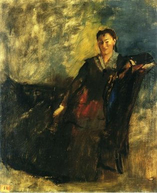 Mujer sentada en un canapé 1872