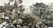 Chinês Village- pintura chinesa