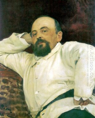 Portret van Savva Mamontov 1880