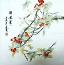 Fruits & Birds - Peinture chinoise