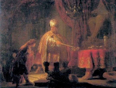 Daniel Och kung Cyrus Främre idol Bel 1633
