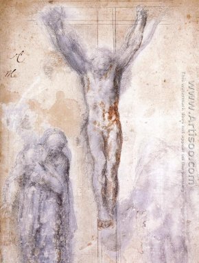 Christus gekruisigd tussen de Maagd en Nicodemus c. 1552-54