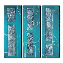 Hand Painted Oil Painting Abstract - Set of 3