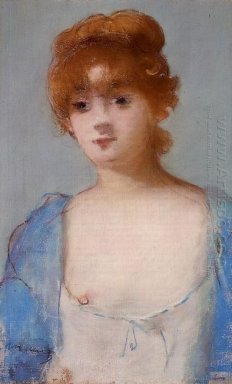 junge Frau in einem Negligé 1882