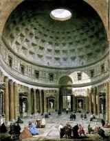 Het interieur van het Pantheon (Rome)