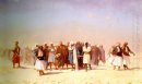 Los reclutas de Egipto cruzando el desierto
