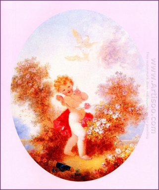 Cupidon Between The Roses