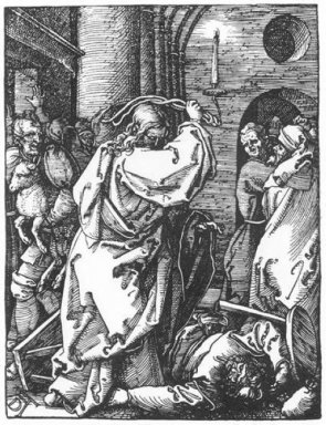 Christus de kooplieden uit de tempel 1511