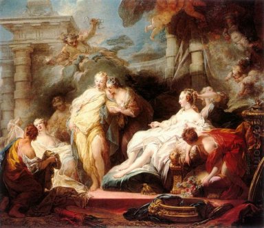 Psyche met haar zussen Haar Giften van Cupido 1753