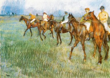 Jockeys in de regen 1886