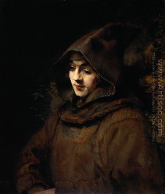 Titus van Rijn em um hábito de monge