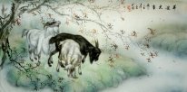 Sheep-rest - Pintura Chinesa